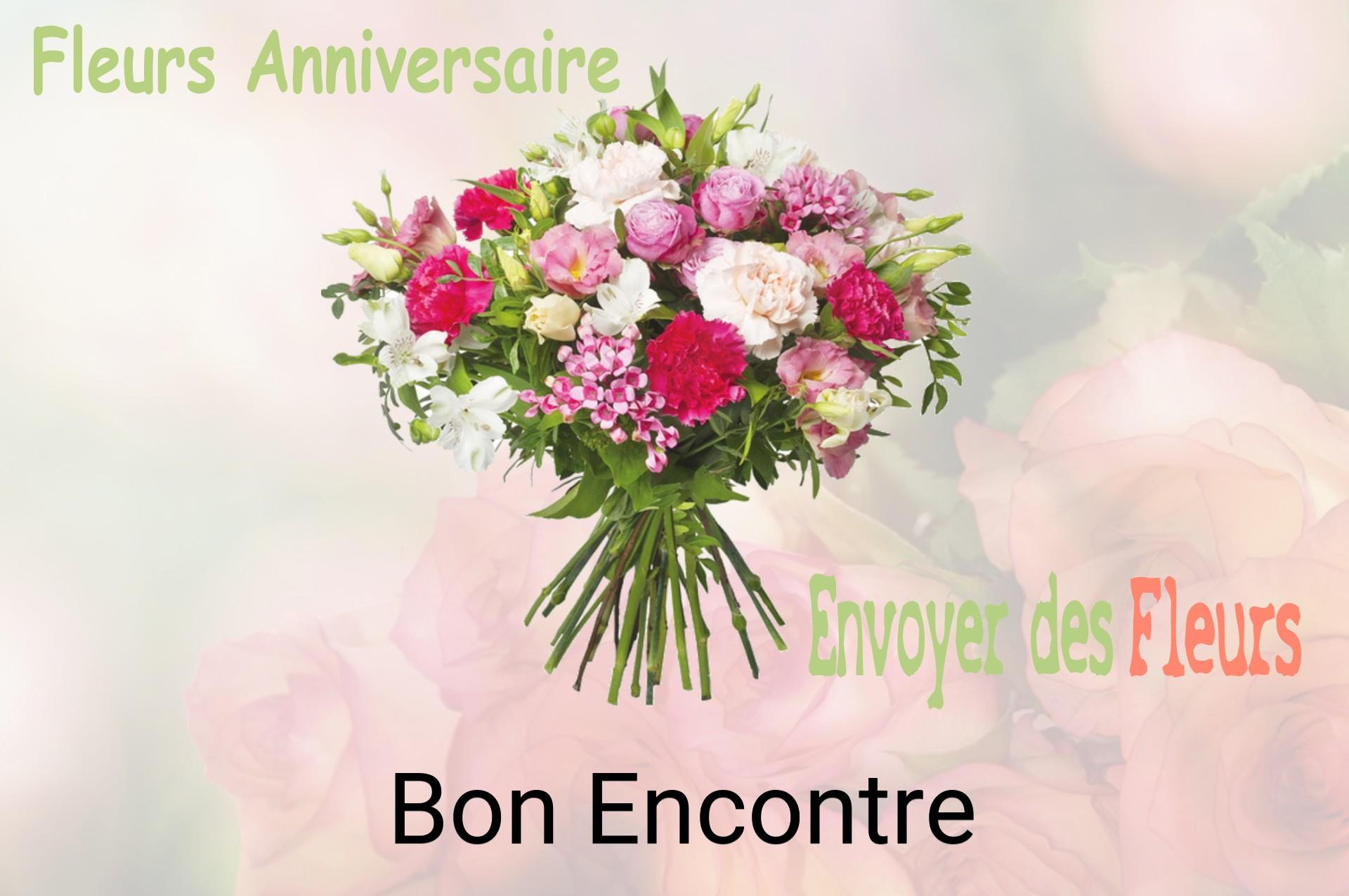 Bouquet de fleurs d’anniversaire livré à Bon-Encontre