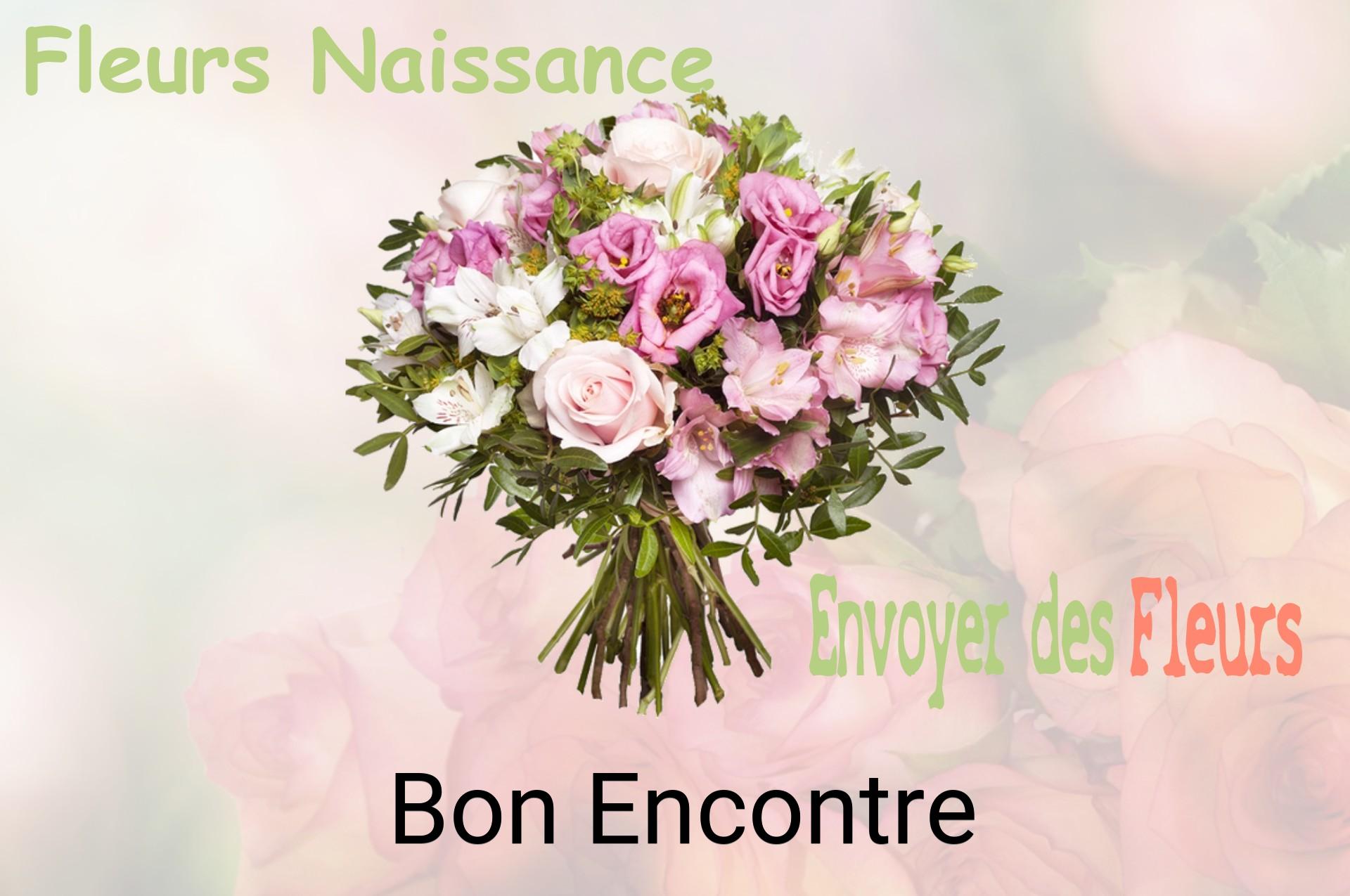 Bouquet de fleurs de naissance livré à Bon-Encontre